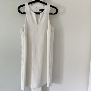 Mango Suit white dress